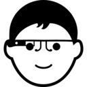 computer,man,people,boy,tool,male,face,eyes,google glasses,using